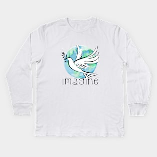 Peace on Earth Kids Long Sleeve T-Shirt